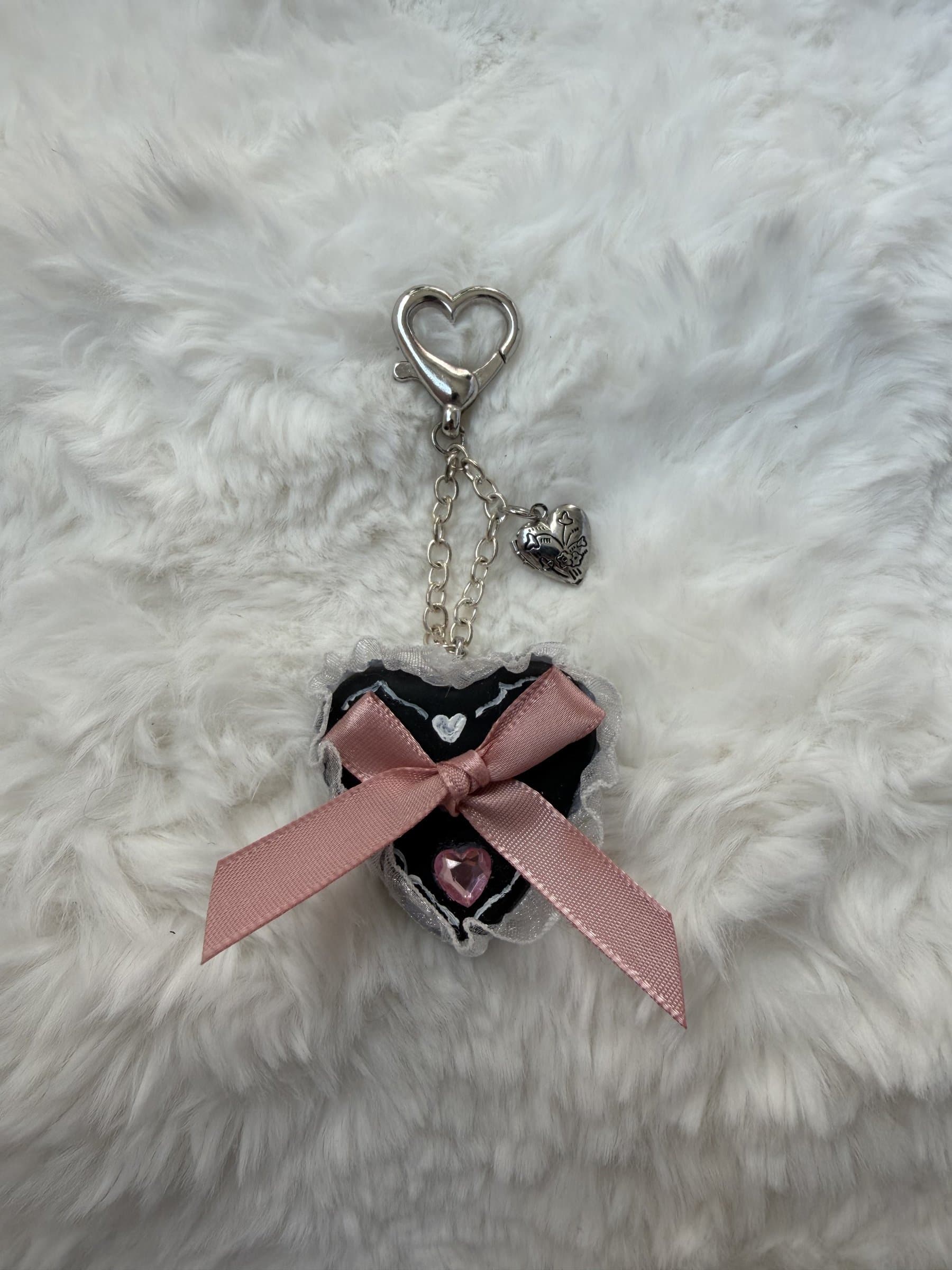 Handmade polymer clay keychain